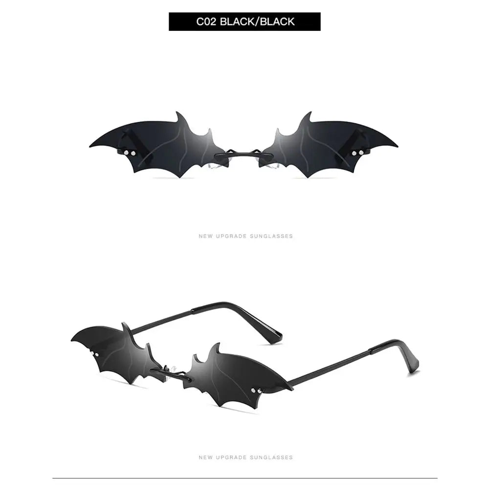 Diamond-Shaped Rimless Sunglasses – Unisex Vintage Streetwear UV400 Eyewear - Image 9