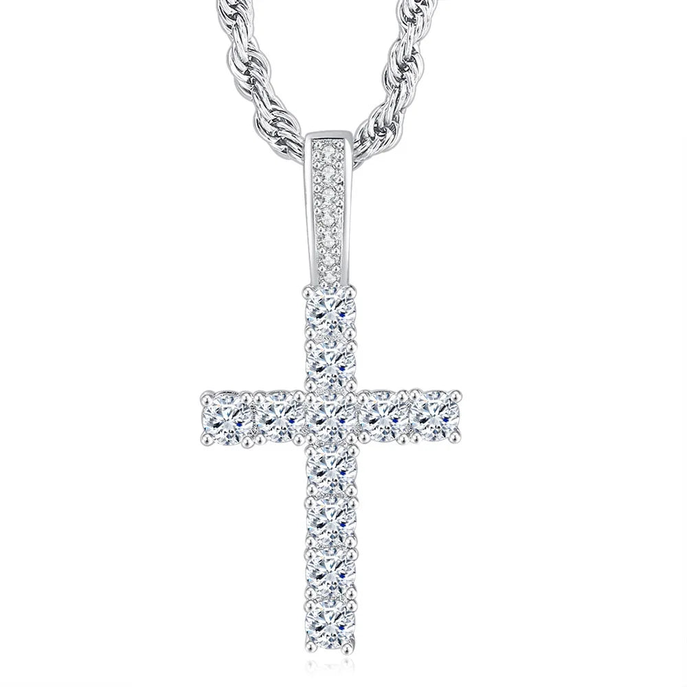 Hip Hop Cross Pendant Necklace for Women & Men - Image 7