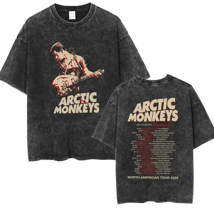 Retro Rock Arctic Monkeys Music Album Graphic T-Shirt - Image 6