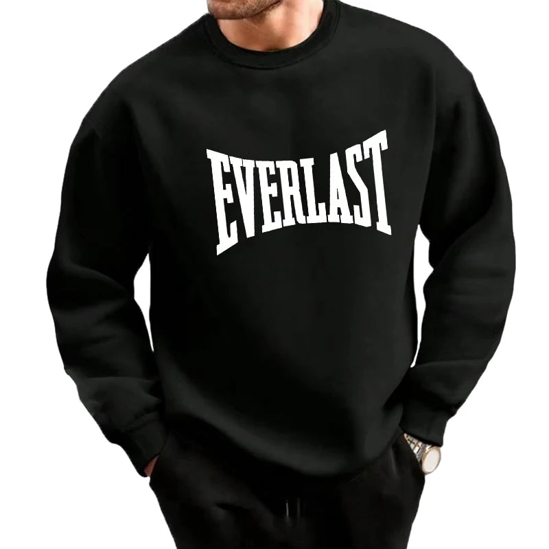 Casual Autumn Winter Tracksuit – Men’s Sweatshirt & Sweatpants Set for Daily Sports - Image 3