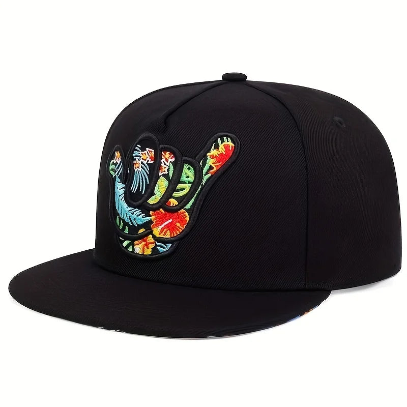 Finger Embroidery Hip Hop Baseball Cap – Unisex Cotton Trucker Snapback for Outdoor & Street Style - Image 8