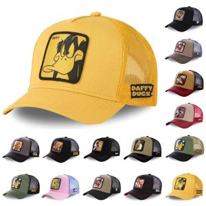 Unisex Anime Cartoon Patch Baseball Cap – High-Quality Trucker Hat for Men & Women