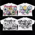 Harajuku Y2K Graphic Print T-Shirt – Oversized Cotton Streetwear Tee for Men & Women