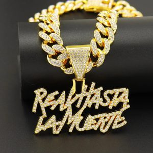 Hip Hop Letter Pendant Necklace