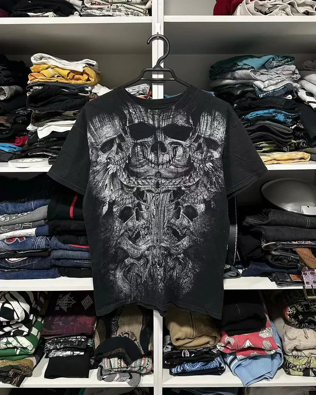 2000s Affliction-Style Graphic T-Shirt – Retro Punk Hip Hop Oversized Tee for Men - Image 21