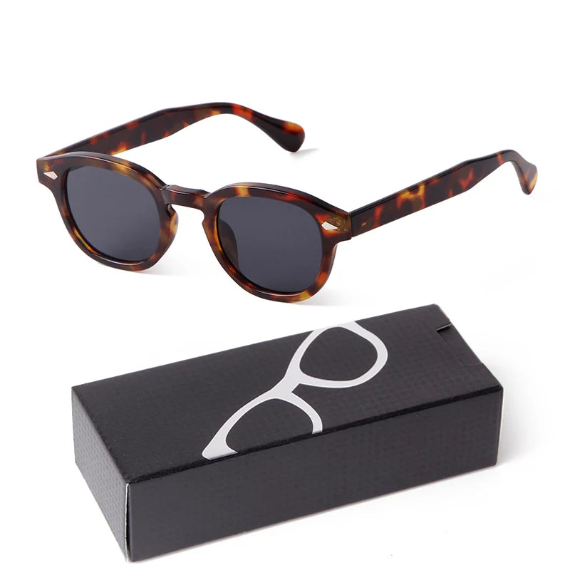 Fashion Gradient Blue Small Round Sunglasses – Unisex Vintage-Inspired Designer Eyewear - Image 25