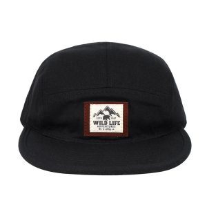 WILD LIFE 5-Panel Cotton Baseball Cap – Unisex Adjustable Snapback for Hip Hop & Streetwear