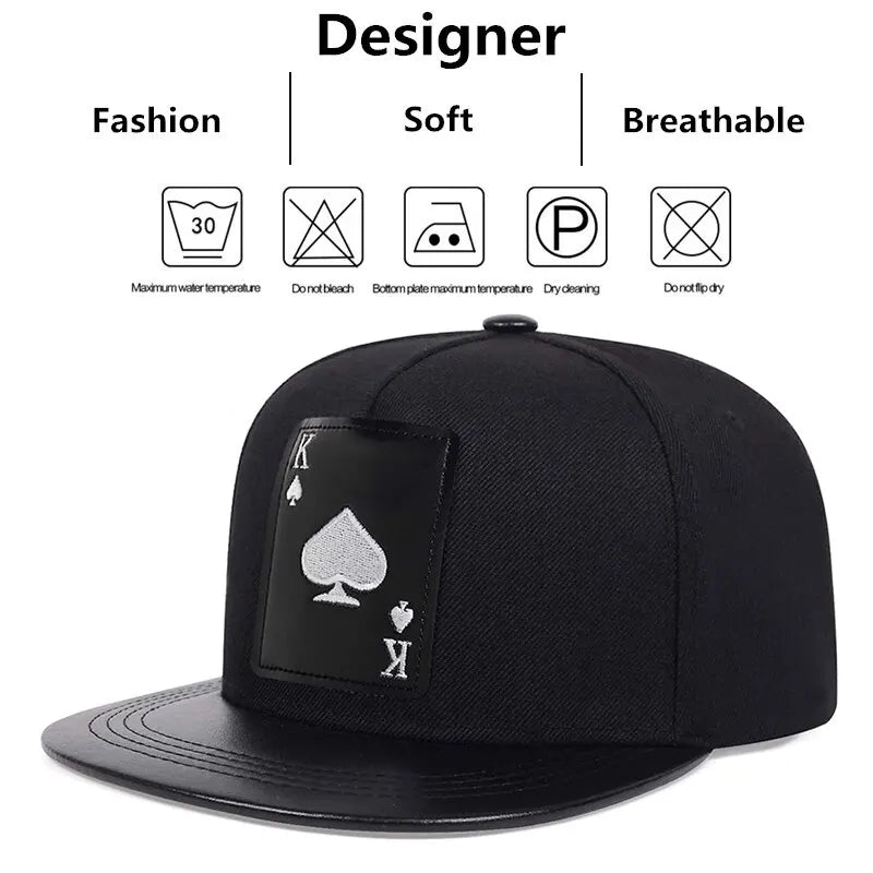 PU Leather Hip-Hop Baseball Cap - Image 5