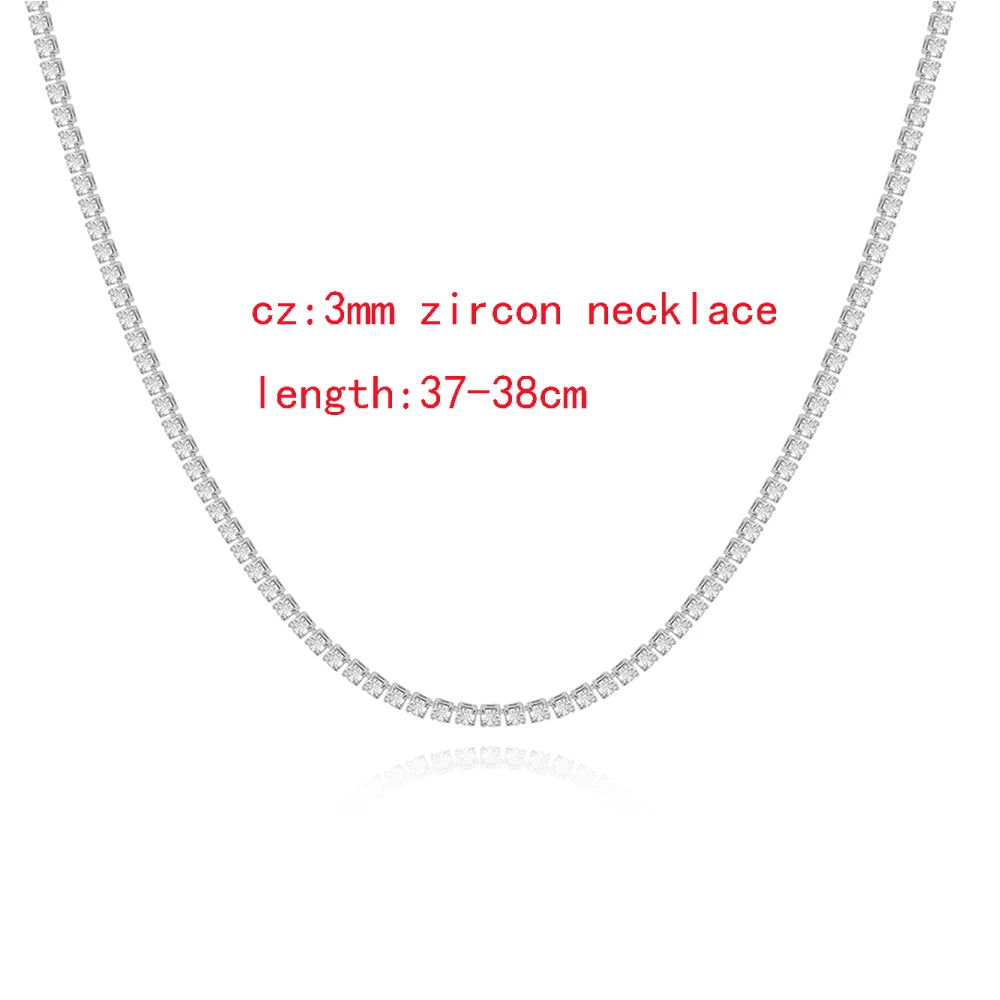 Iced Out Tennis Chain Necklace - Image 8
