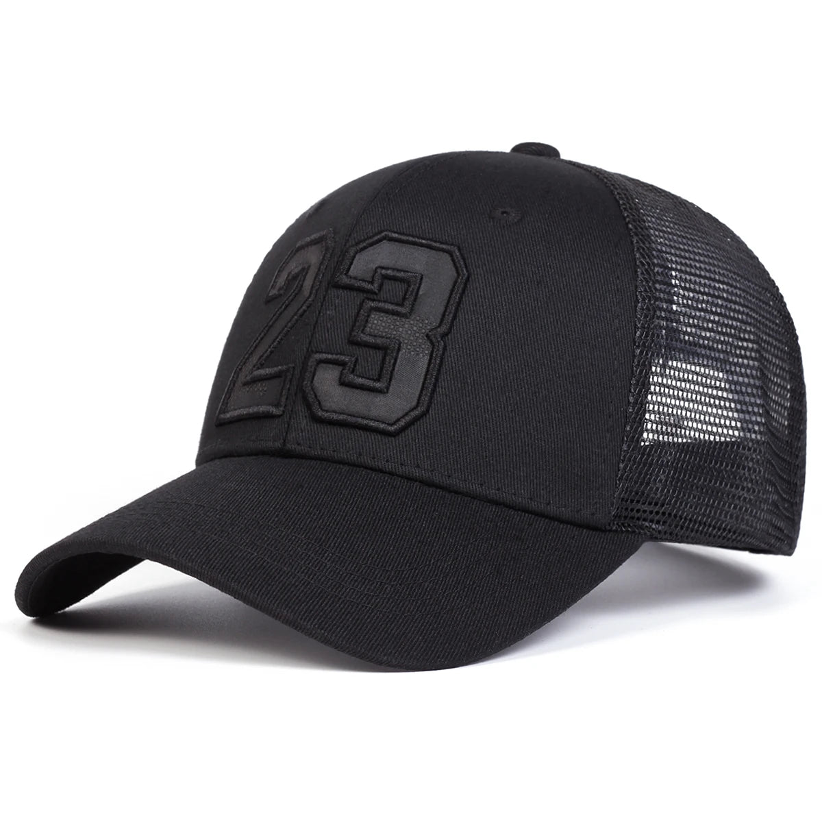 Unisex “23” Embroidered Mesh Baseball Cap – Adjustable Snapback Hat for Spring & Summer Street Style - Image 3