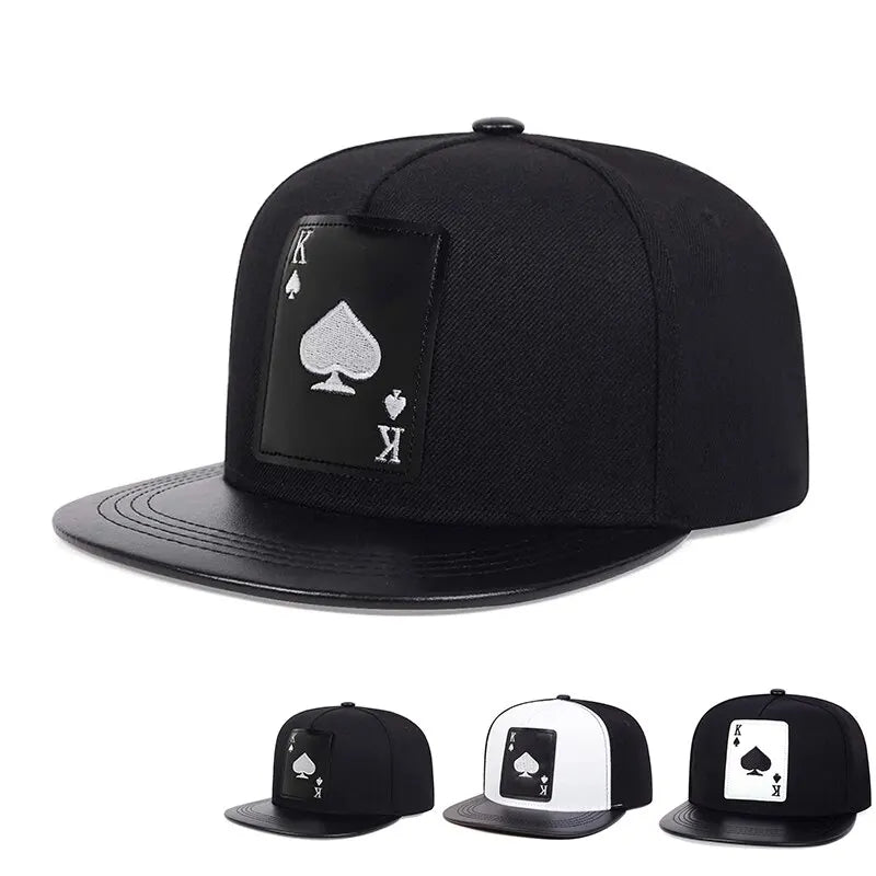 PU Leather Hip-Hop Baseball Cap