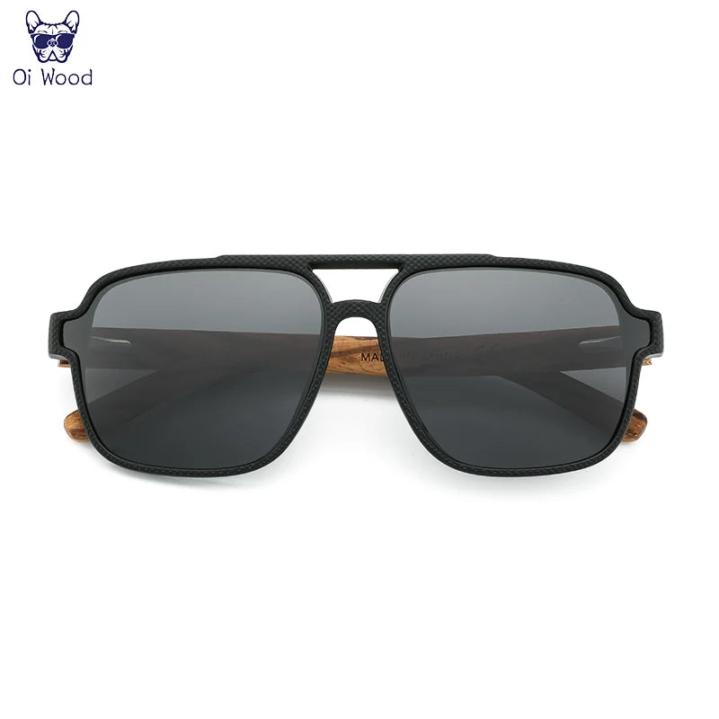 Oi Wood Polarized Sunglasses – Eco-Friendly Wooden Eyewear for Men with UVA & UVB Protection - Image 3