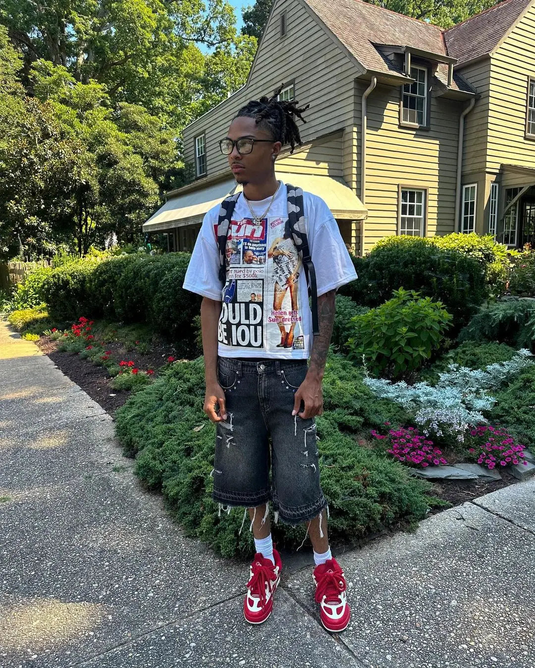 American Letter Graphic T-Shirt – Y2K Oversized Streetwear Tee for Men & Couples - Image 5