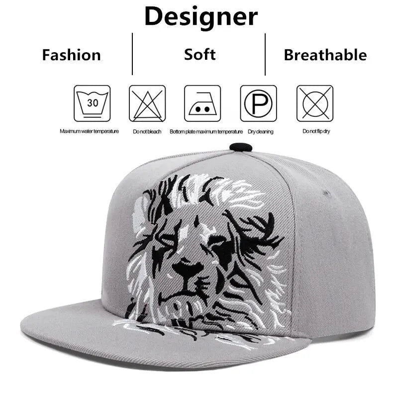 New Lion Embroidered Baseball Cap - Image 4