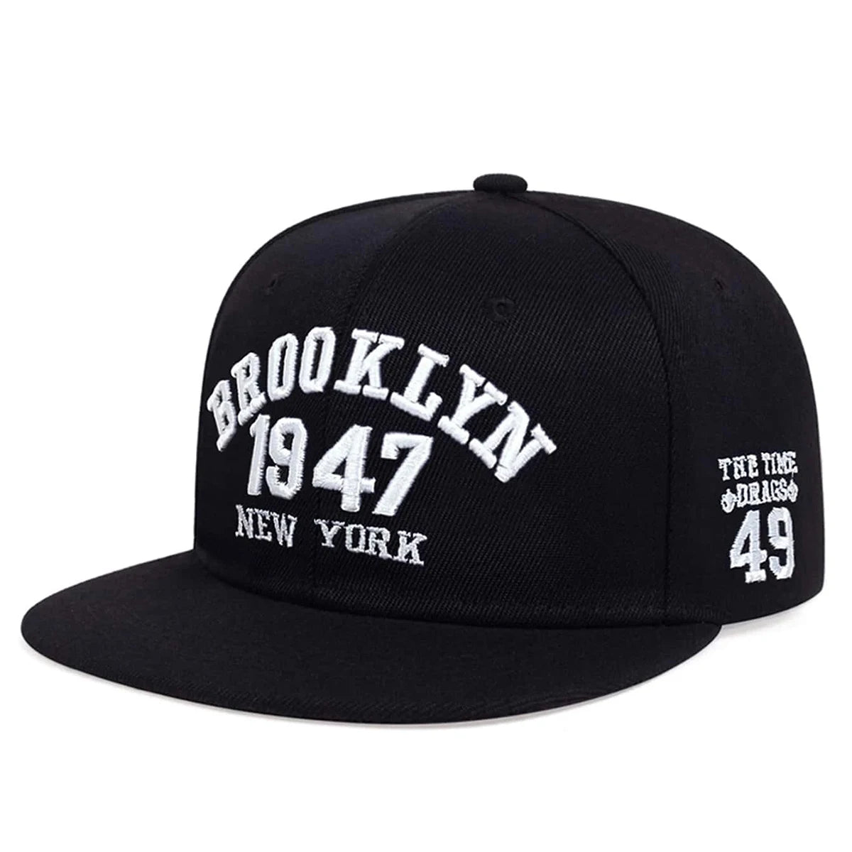 1947 Brooklyn Embroidery Snapback Hat – High-Quality Adjustable Baseball Cap for Men - Image 6