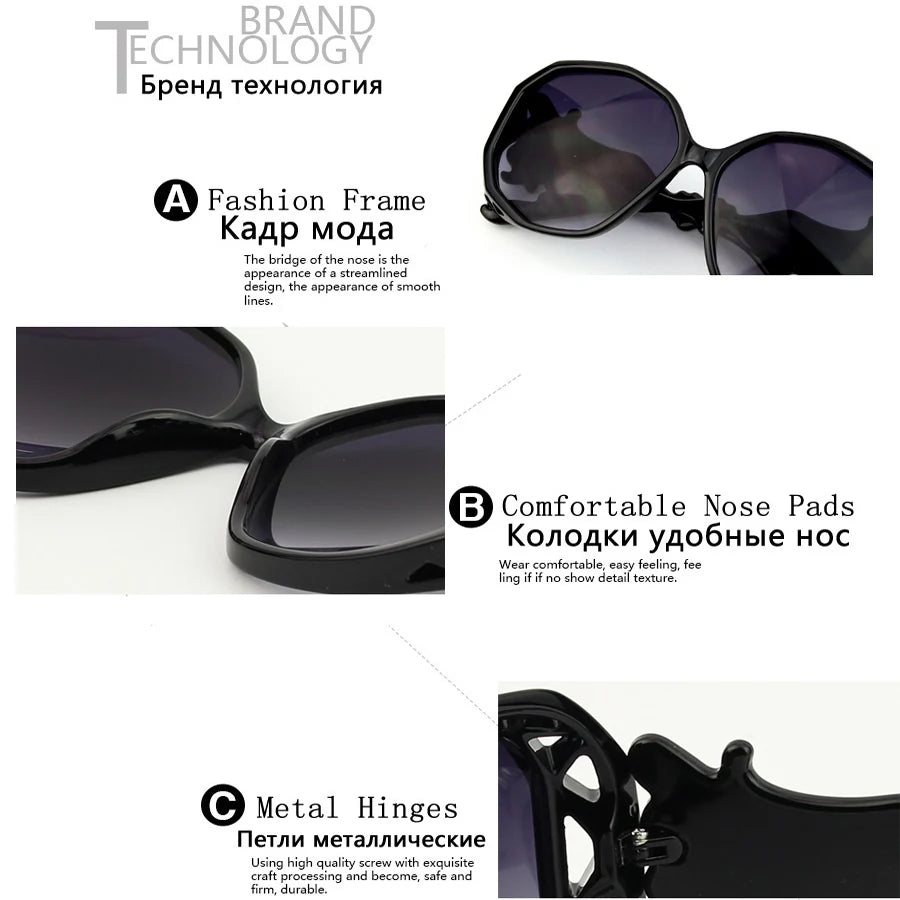 Oversized Spider Polygon Sunglasses – Luxury Retro Wrap Shades for Women & Men - Image 5