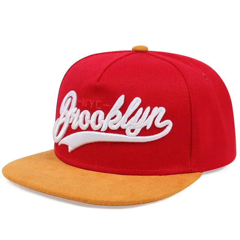BROOKLYN Letter Embroidered Snapback Cap – Men’s Fashion Cotton Hat for Outdoor & Hip Hop Style - Image 4