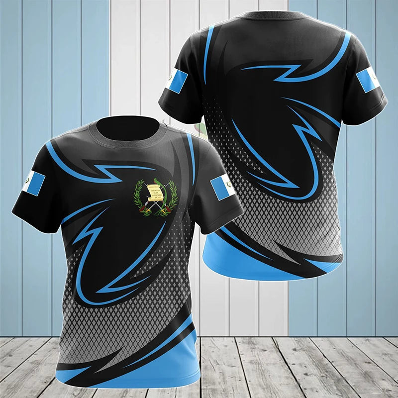3D Printed Guatemala Flag T-Shirt – Oversized Streetwear Tee for Men - Image 10