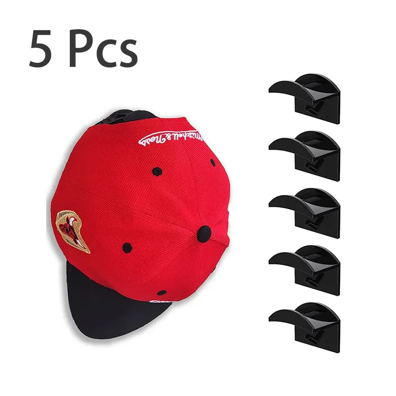 Minimalist Hat Hook Set – 5/10pcs Traceless Wall Hooks for Baseball Caps, Headphones & Accessories - Image 7