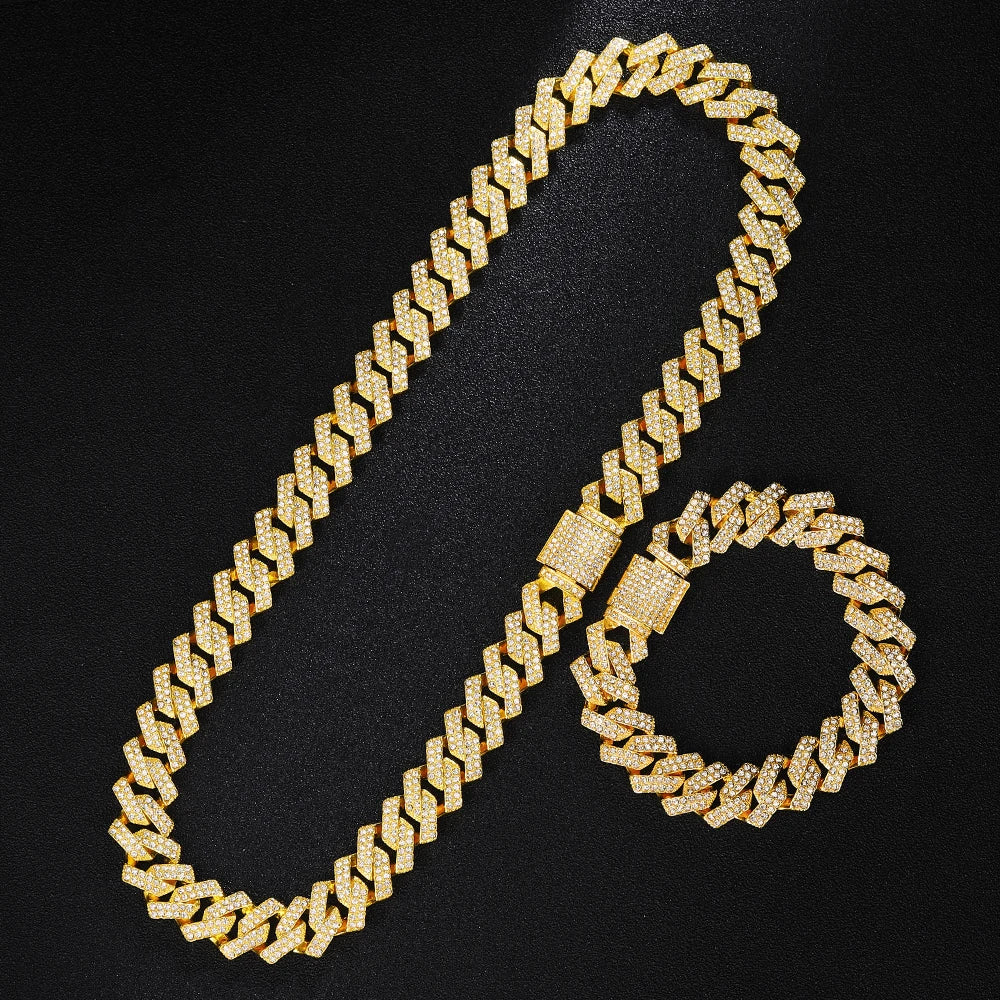Gold Color Cuban Chain Watch for Men - Image 10