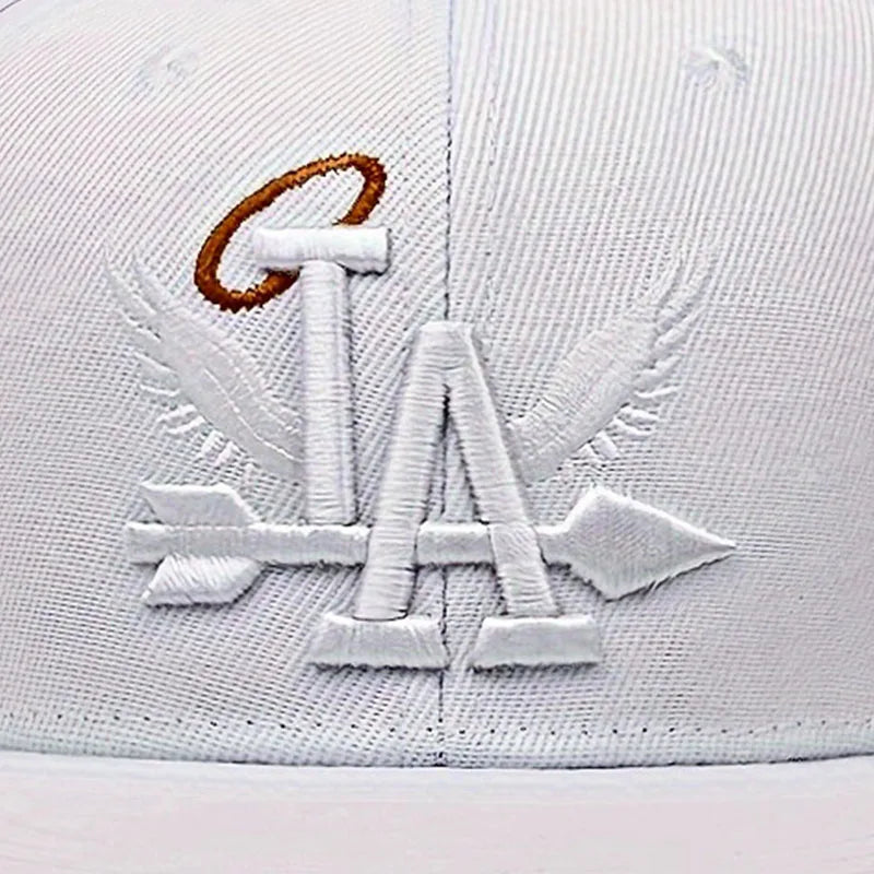 LA Angel Wings Embroidered Baseball Cap – Unisex Snapback Hat for Outdoor & Hip Hop Style - Image 5