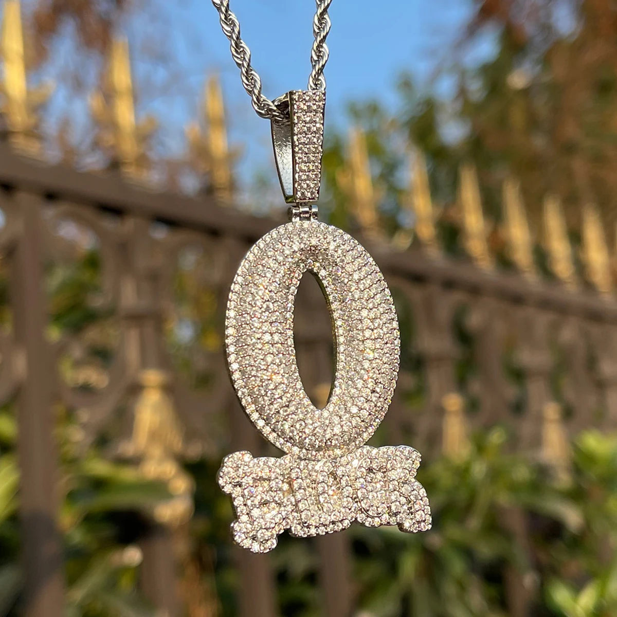 Bubble Letter "O Block" Pendant - Image 5
