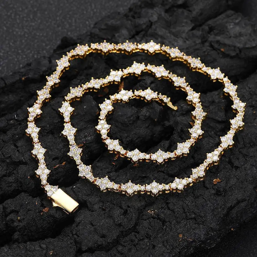 Iced Out 5A Cubic Zirconia Classic Tennis Choker Chain 6.5mm - Image 7