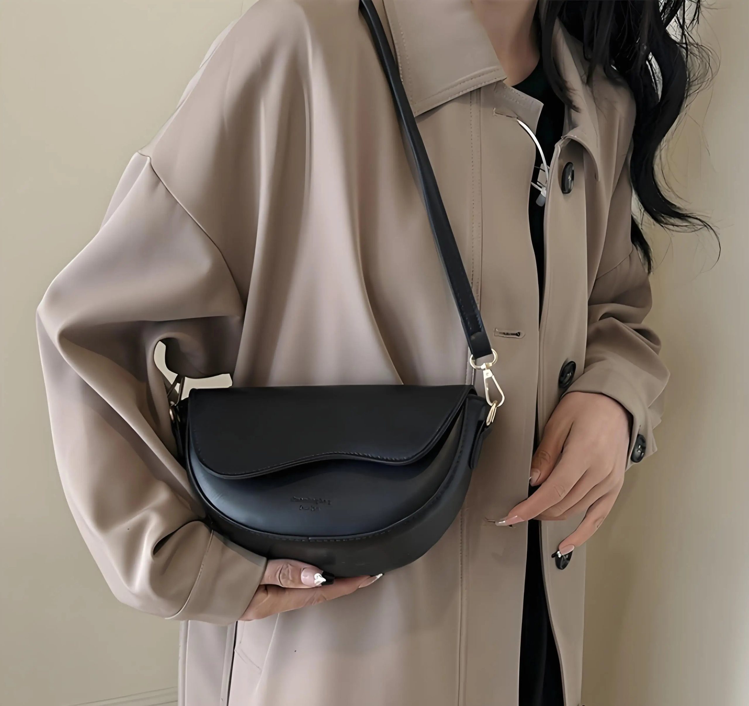 2025 Trendy Women's Crossbody Saddle Bag – Minimalist Niche Fashion Underarm Shoulder Bag - Image 4